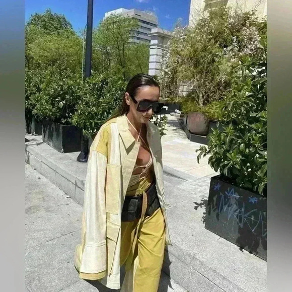 🔥🔥ZARA Gabardine patchwork Jacket(oversized) - Picture 5 of 10